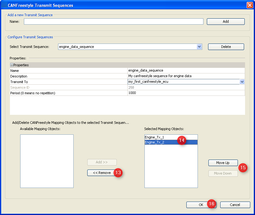 Transmit Sequence sequence added