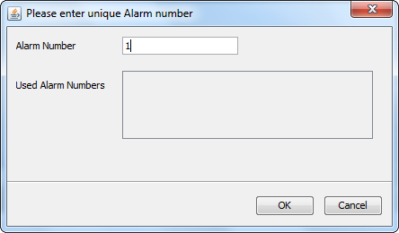 unique alarm number