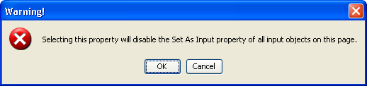 Warning Dialog Connect To Encoder Property