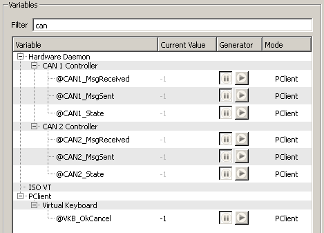 Variable tree filtered for variables that contain "can"