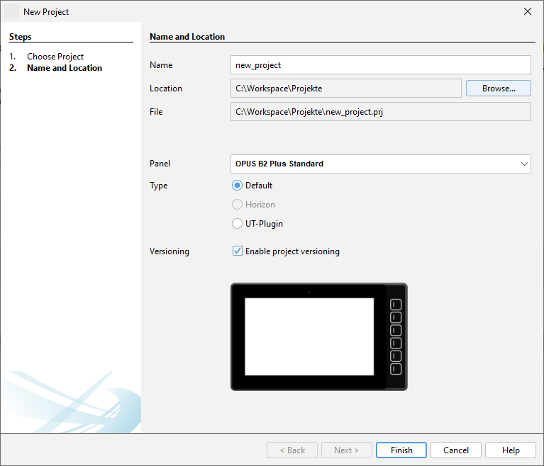 newprojectformat