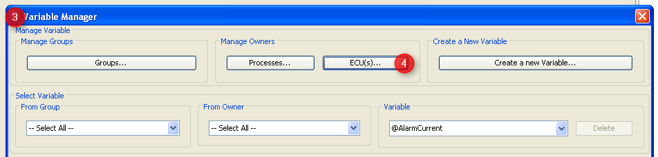 Open Variable Owners from Variable Manager Open Variable Owners from Variable Manager
